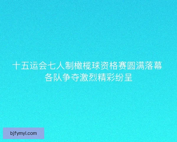 十五运会七人制橄榄球资格赛圆满落幕 各队争夺激烈精彩纷呈